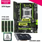 Материнская плата HUANANZHI X79, видеокарта GTX750Ti 2G ЦП Xeon E5 2660 SR0KK 16 Гб RECC