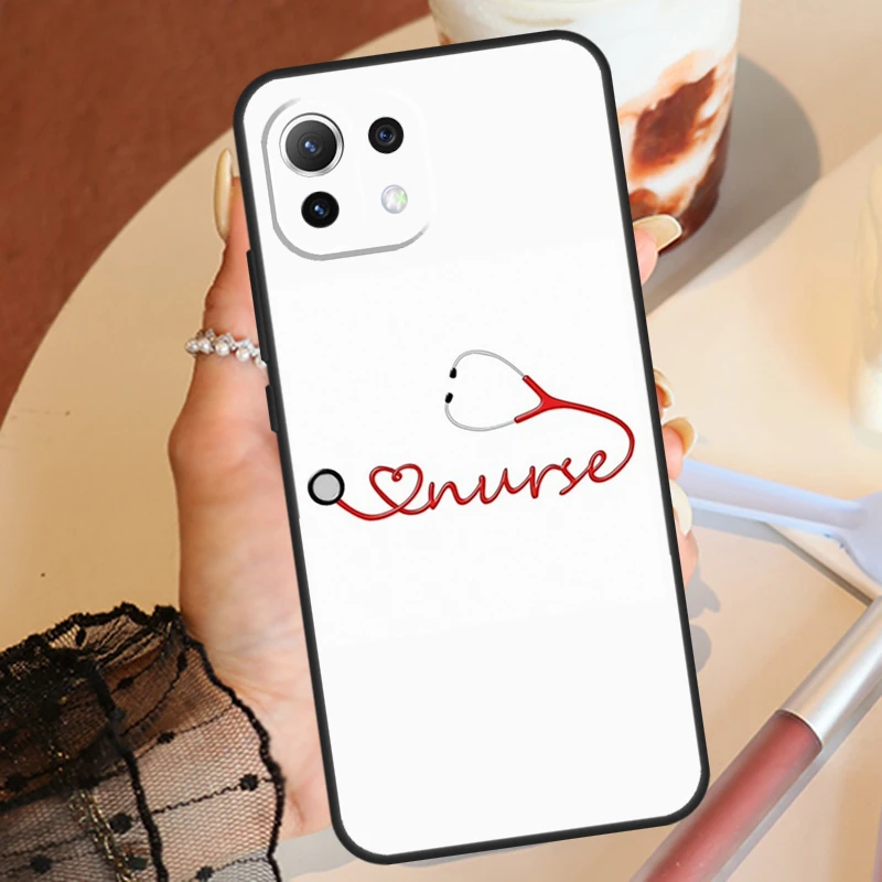 Доктор медсестра сердце стетоскоп для Xiaomi 13 Ultra 12 Lite 11T 12T 13T Pro 12X POCO F5 X5 X3 X4 F4 GT M5 M5s F3