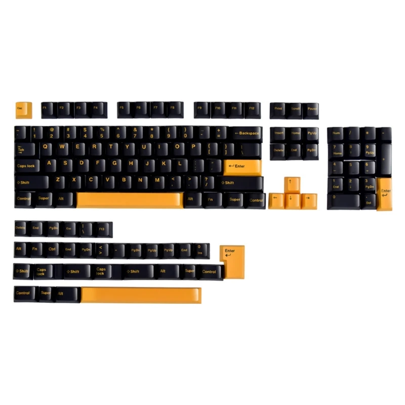

Колпачки для механической клавиатуры PBT Cherry Switch, 135 клавиш, 61/64/68/87/96/104/108