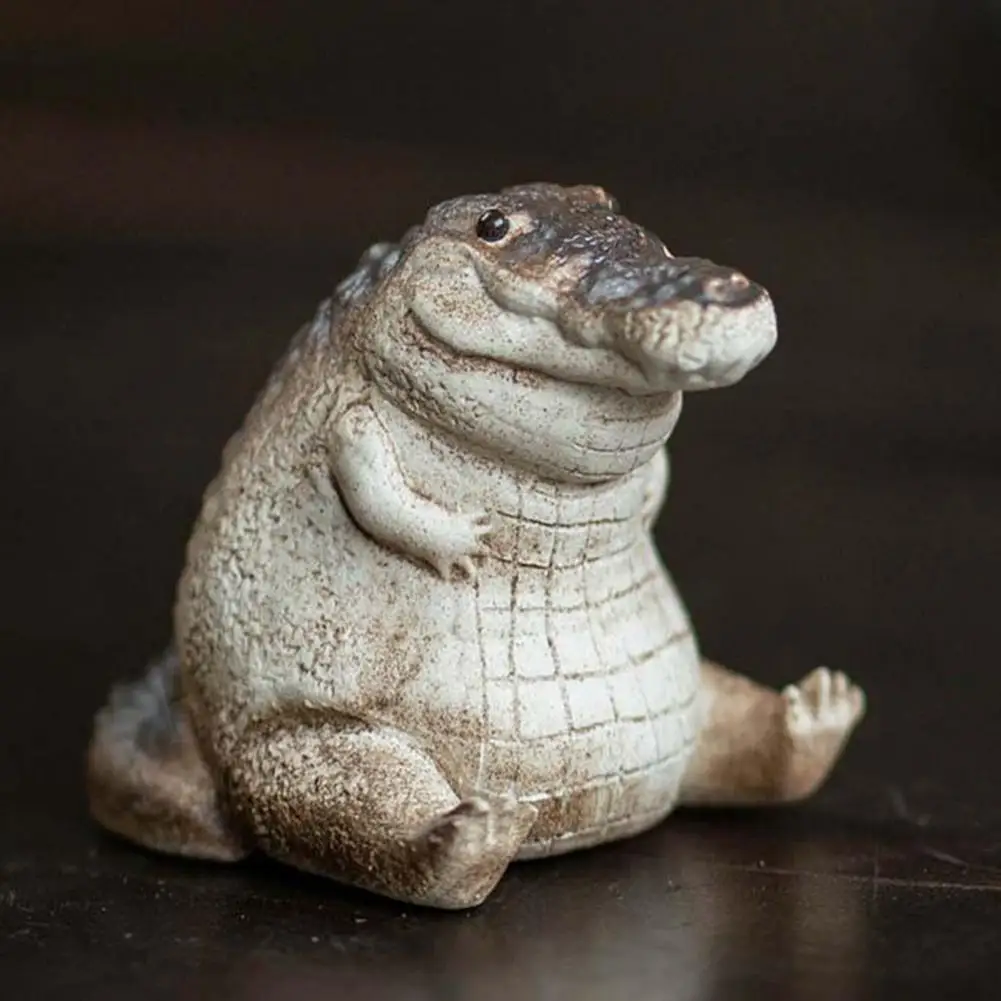 

Tea Pet Exquisite Beautiful Delicate Simulated Decorative Purple Clay Handmade Crocodile Tea Figurine Household Supply 차 애완동물