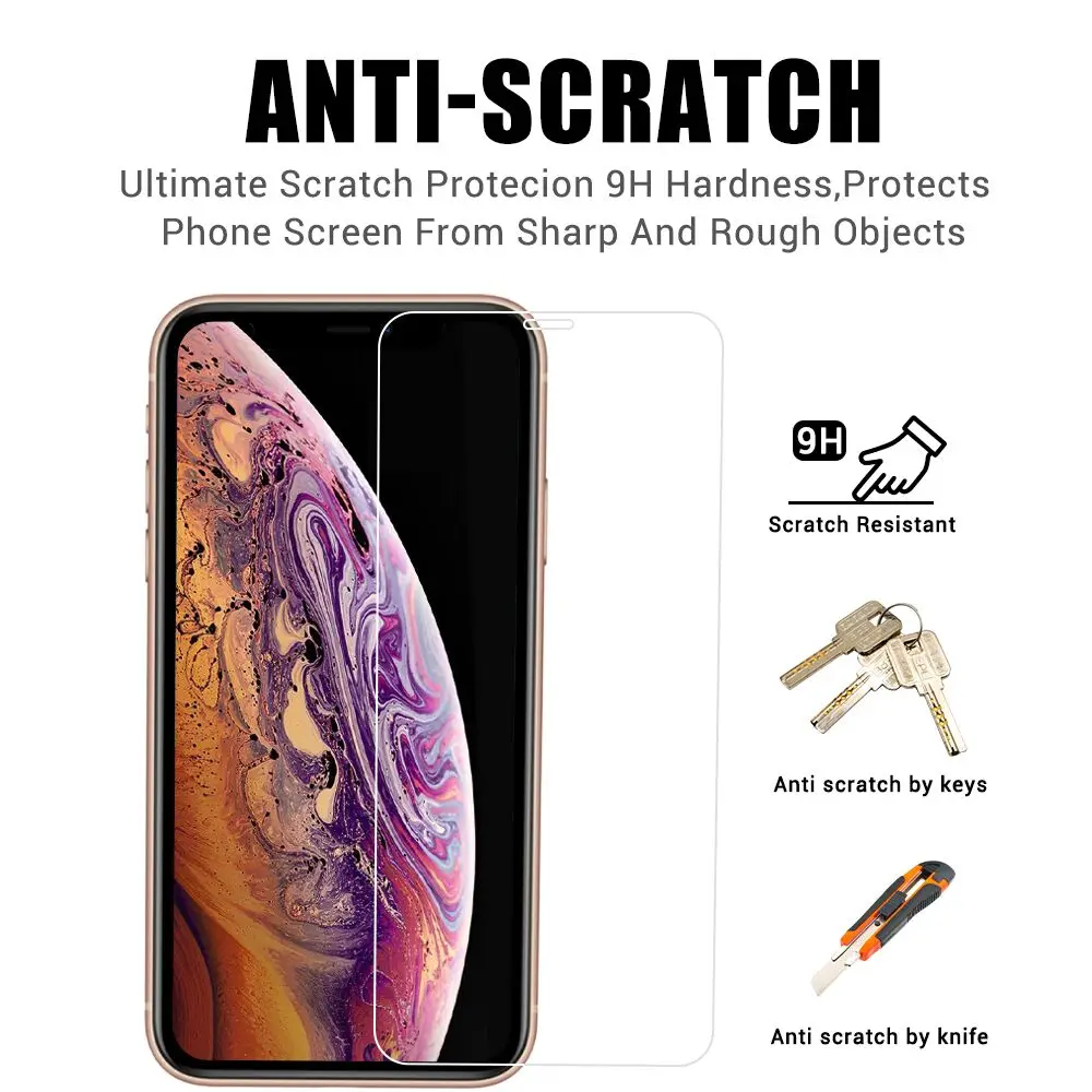 Закаленное защитное стекло для iphone 13Pro max пленка на весь экран iPhone 7 8 6 6s Plus 5 5S 11 12 Pro