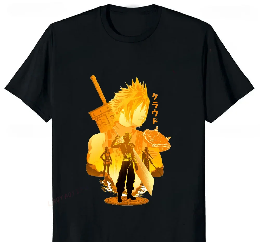 Футболка мужская с оригинальным принтом финальной фантазии переделанная