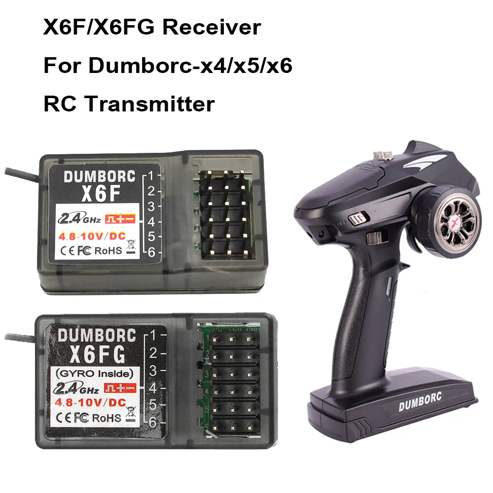 Приемник для радиоуправляемого автомобиля, лодки, танка X6F/X6FG 2,4g