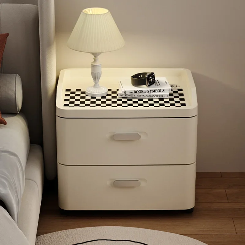 Угловой прикроватный столик Современная ночная тумбочка среднего века в