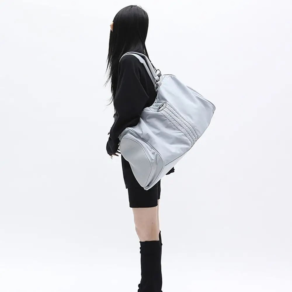 

Large Capacity Sports Travel Bag Vintage Korean Style Nylon Yoga Fitness Bag Luggage Storage Bag Outdoor