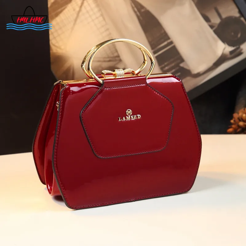 

Original Design Iron Hoop Bag Women's Handbag 2022 Genuine Leather Shoulder Messenger Bag Ladies Mother All-Match Portable Bags