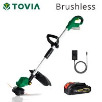 T TOVIA  2500W Electric Lawn Mower 20000RPM Cordless Grass Trimmer Length Adjustable Cutter Garden Tools For 21V Battery