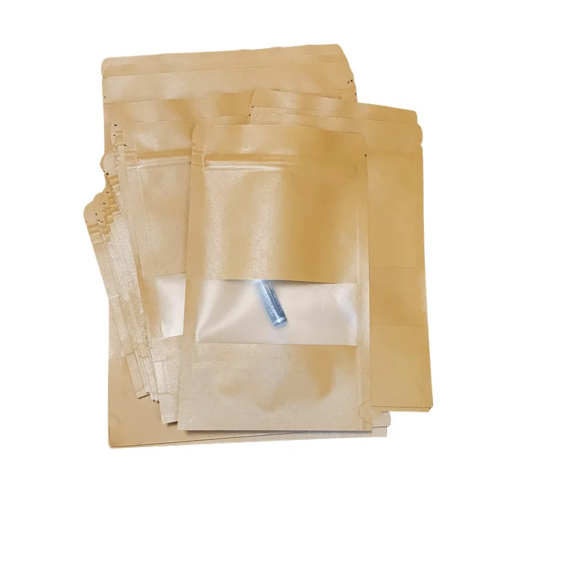 

24 Pieces Kraft Paper Bag Gift Bag Packaging Cookies Candy Food Storage Fruit Snacks Baking Takeaway Bag Cake Box Packaging