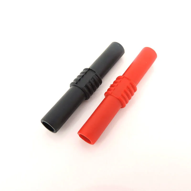 

1 шт., красный, черный, 4 мм, разъем типа «банан», гнездо «мама-мама», адаптер, удлинитель, изолированный кабель типа «банан», соединитель, соединитель из ПВХ