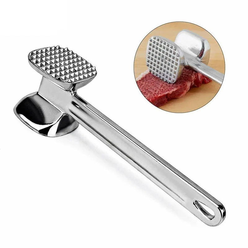 

Home Single Side Hammer Aluminum Alloy Steak Hammer Pine Meat Hammer Pork Chop Hammer Single Side Kitchen Gadgets Accessories