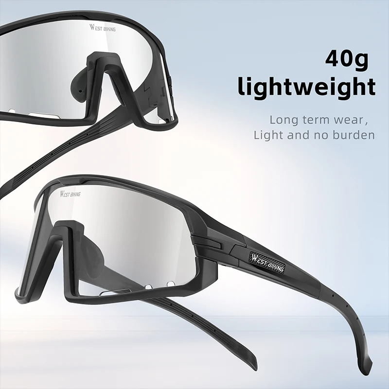 Фотохромные велосипедные очки UV400 разноцветные солнцезащитные для дорожного