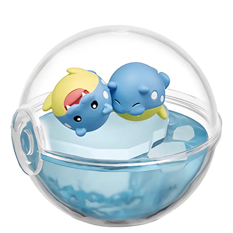 Фото Pokemon Re Ment Террариум коллекция фигурки Пикачу альтария игрушка милая прозрачная модель детские праздничные игрушки подарки аниме Декор №2