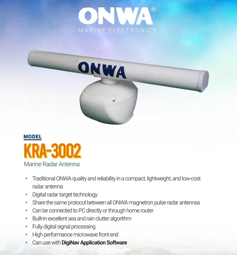 KRA-3002 6KW /KRA-4001 Радарная антенна с открытым массивом 12 5 кВт дисплеем AIS и