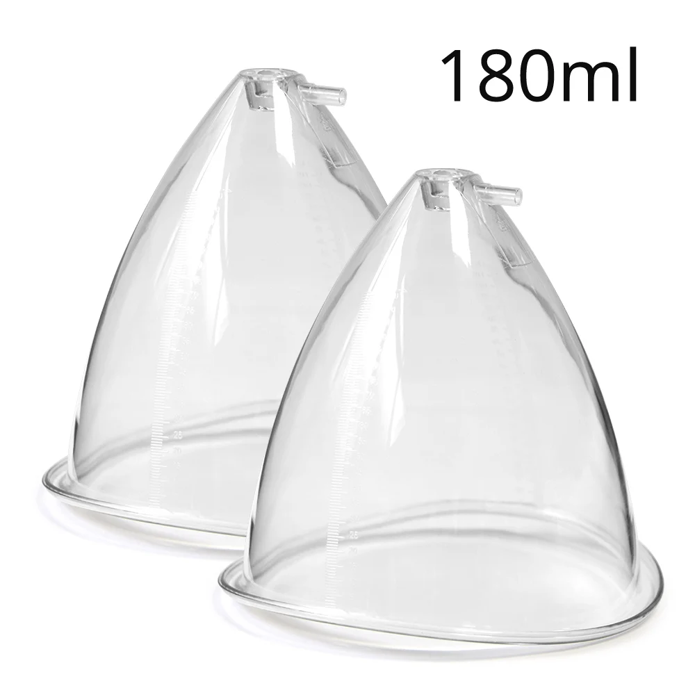 2pcs XXL 180ML Extra-Large Breast Enhance Butt Lifting Cups For Vacuum Therapy