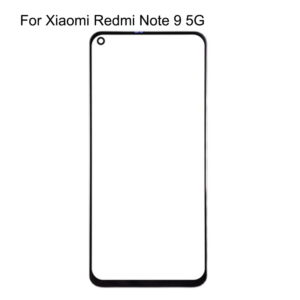 

Для Xiaomi Redmi Note 9 5G переднее ЖК-стекло объектив сенсорный экран Note9 Сенсорная панель внешнее стекло экрана без гибкости
