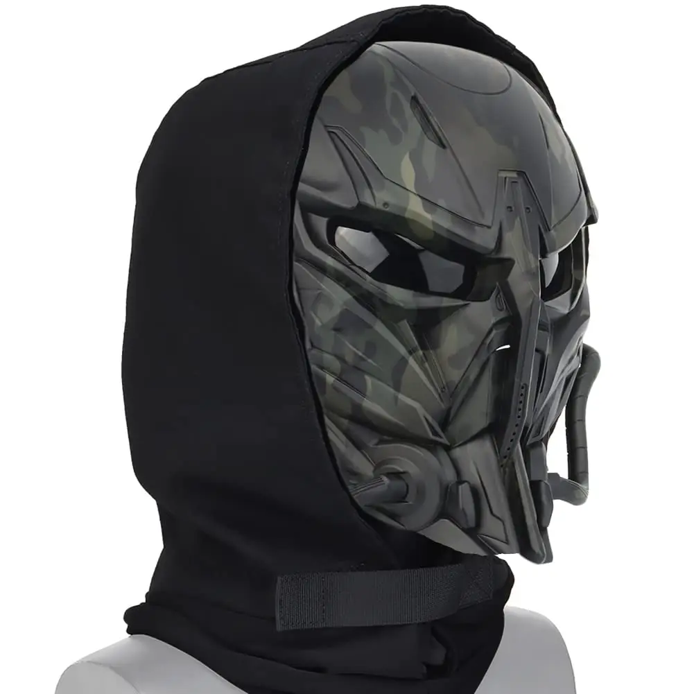 AQzxdc Tactical Airsoft CS Защитная маска для всего лица с маской Балаклава Хэллоуина