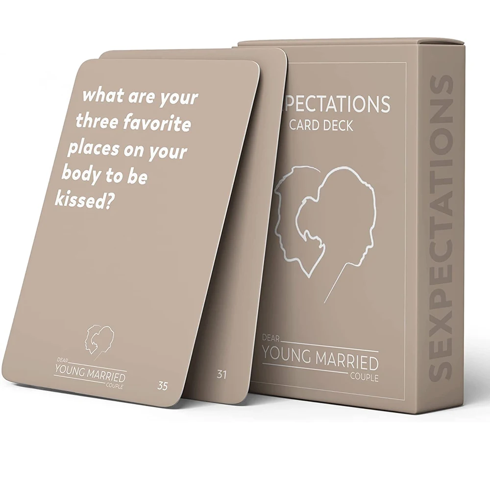 

SEXPECTATIONS Card Deck Conversation Starters for Couples with 52 Questions on Intimacy Fun Marriage Card Game for Adult