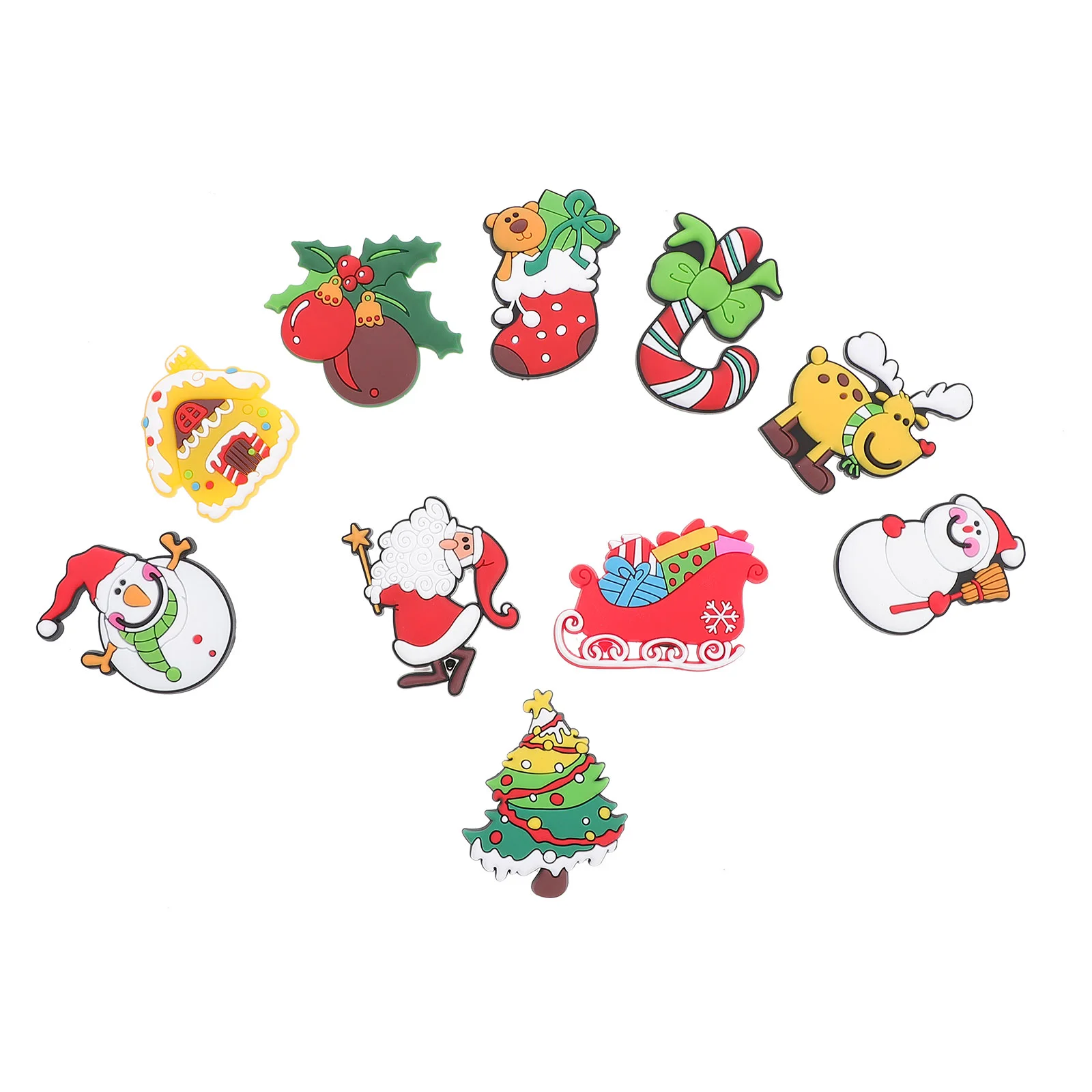 

Christmas Magnetic Refrigerator Decorations Fridgemagnet Stickers Decormagnets Santa