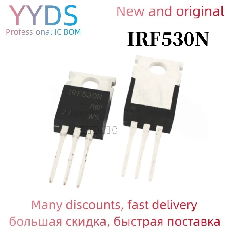 Новые и оригинальные интегральные схемы IRF530N TO220 IRF530 TO-220 IRF530NPBF, 10 шт. Новые и оригинальные интегральные схемы IRF530N TO220 IRF530 TO-220 IRF530NPBF, 10 шт.