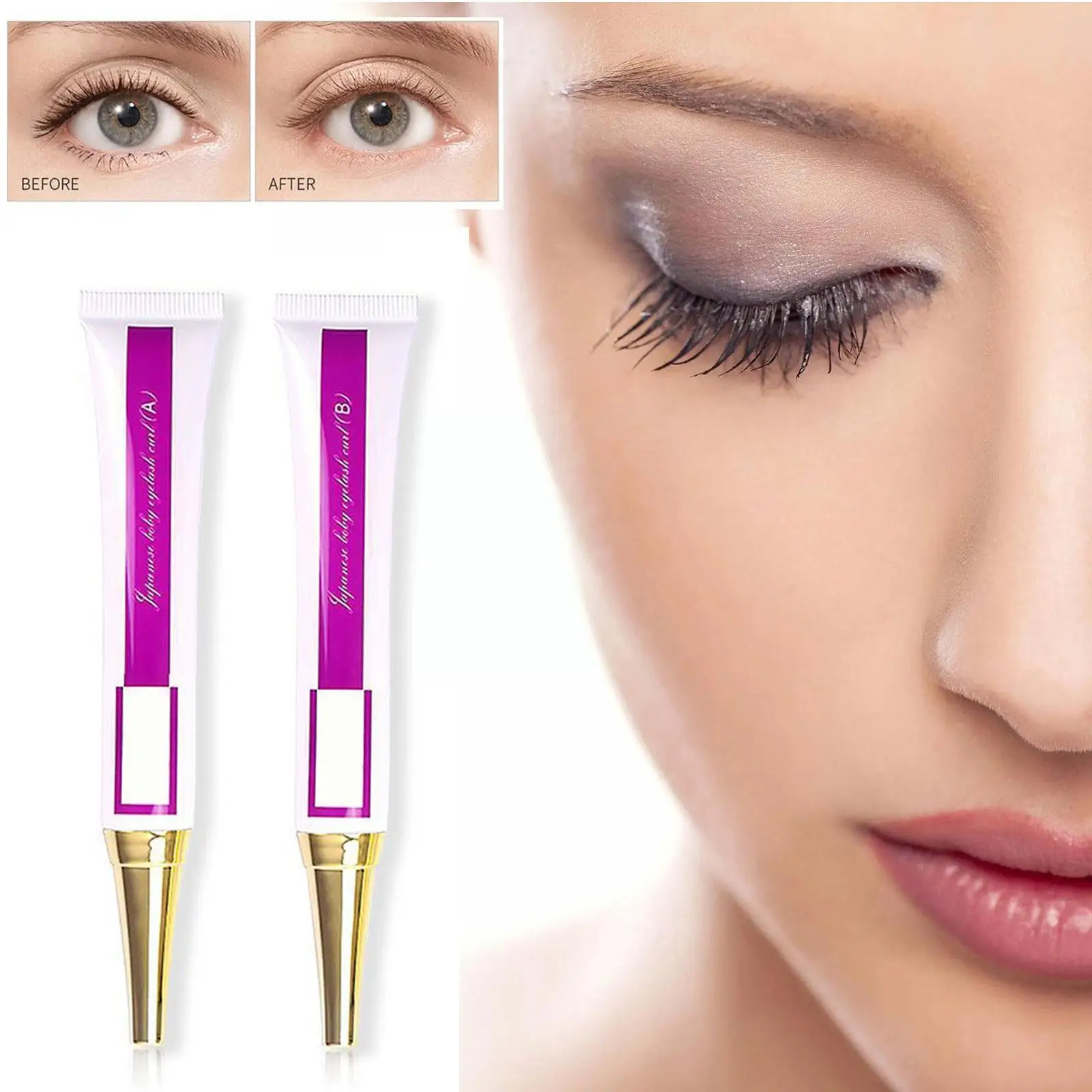 

Professional Eyelash Perm Kit Eyelashes Perming Curing Agent Treatments Eye Lashes Growth Lashes Lifting Products Fixation E7U6