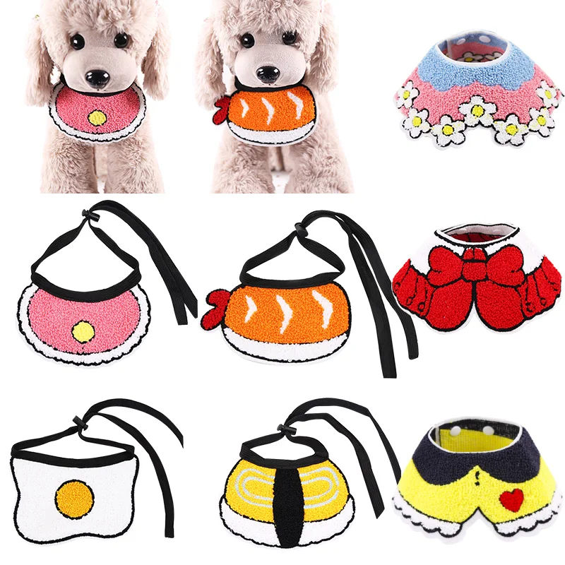 

New Cat Dog Bandana Bibs For Dogs Scarf Collar Adjustable Pet Cute Neckerchief Scarf Waterproof Saliva Towel For Cats Dog Puppy