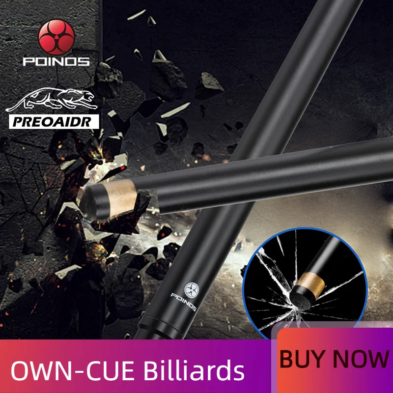 Preoaidr 3142 POINOS Billiard Carbon Fiber Just Shaft Pool Cue Stick 10.8mm/11.8mm/13mm Tip Uni-loc Bullet Joint Single Shaft