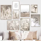 Художественный настенный постер с рисунком сорняков, цветов, растений, природный пейзаж, Художественная печать, цитаты, Картина на холсте, картины в скандинавском стиле, декор для гостиной и дома