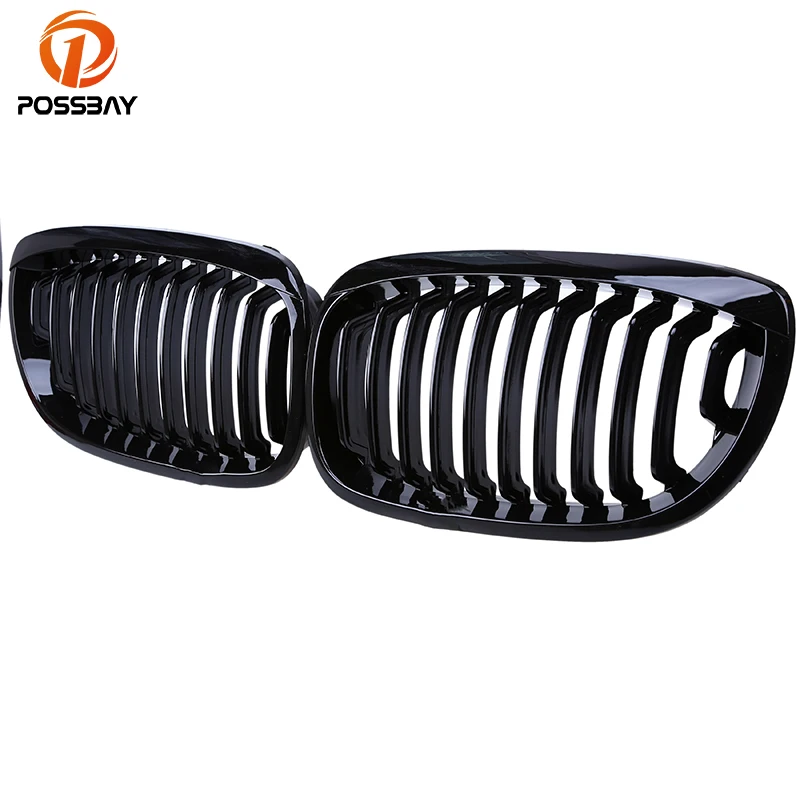 

POSSBAY Black Car Front Kidney Grill Grille for BMW 3-Series E46 Coupe 316Ci/318Ci 2003-2006 Facelift Coche Front Hood Grill