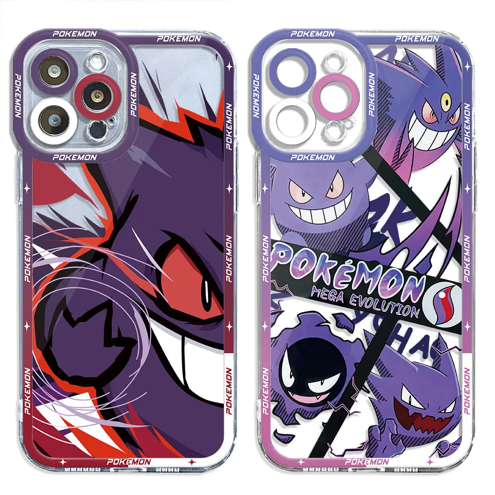 

Clear Silicone Case for Xiaomi Redmi Note 10S 11S 11 Pro 9T 9 8 9C 10A 9A 10 Pro 10T 4G Cover Anime Pokemons Gengars Funda