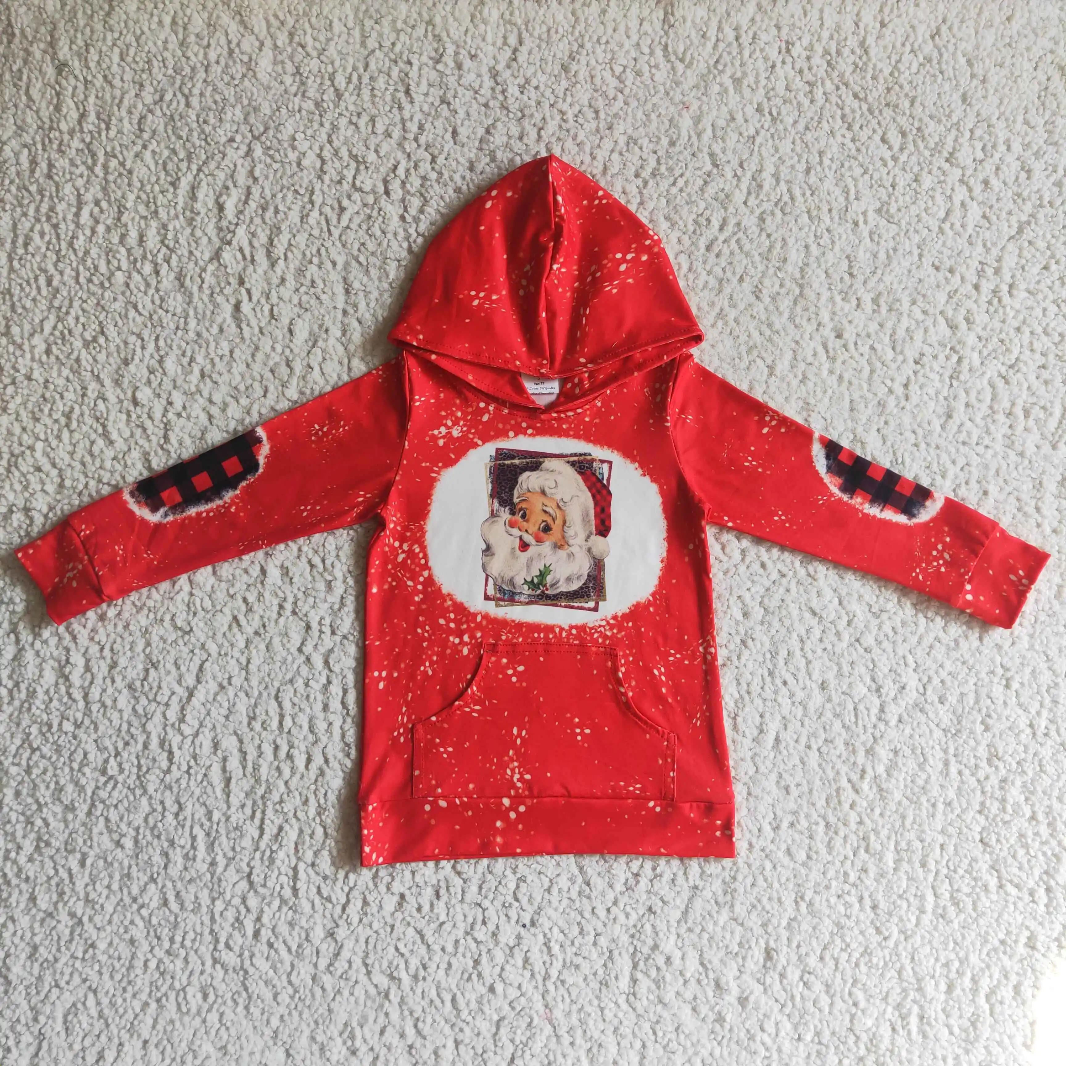 

Wholesale boys hoddies santa print kids christmas clothes tshirts for kids