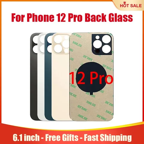 Замена заднего стекла для iPhone 12Pro 5,8 дюйма с набором инструментов для ремонта и предварительно установленным клеем