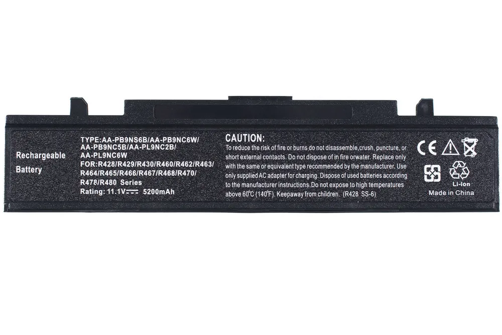Аккумулятор / 11 1V 5200mAh 58Wh для Samsung R520 (NP-R520-XA07) |