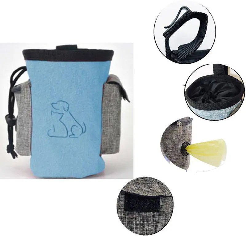 

Portable Dog Walking Snack Treat Bags Dog Training Supplies Pouch Detachable Pets Feed Pocket Pouch Puppy Snack Reward Waist Bag