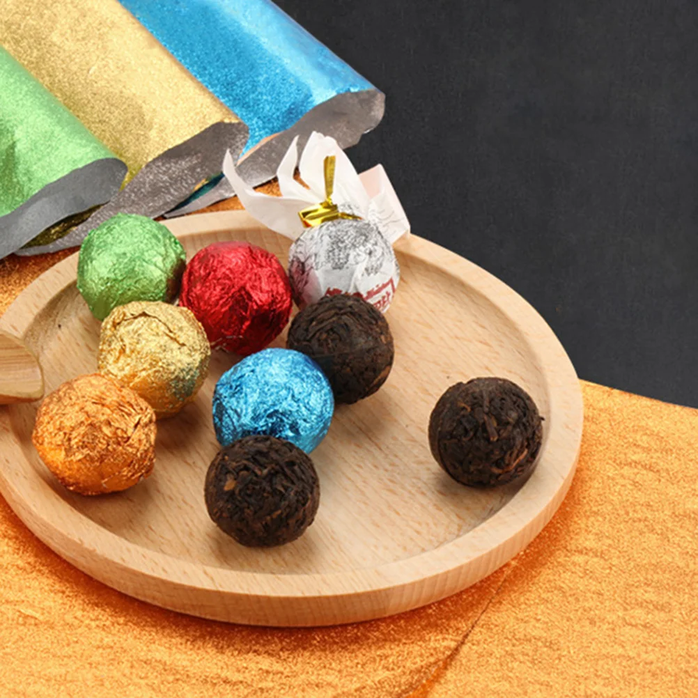 

Aluminum Foils Colored Candy Packaging Paper Wrapper for Craft Project Caramel