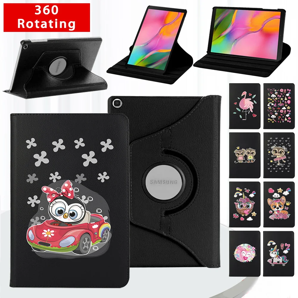 

For Samsung Galaxy Tab A8 10.5"/S6 Lite 10.4" 360 Rotating Case Auto Sleep Wake Leather Stand Cover Tab A7 10.4"/Tab A 10.1"
