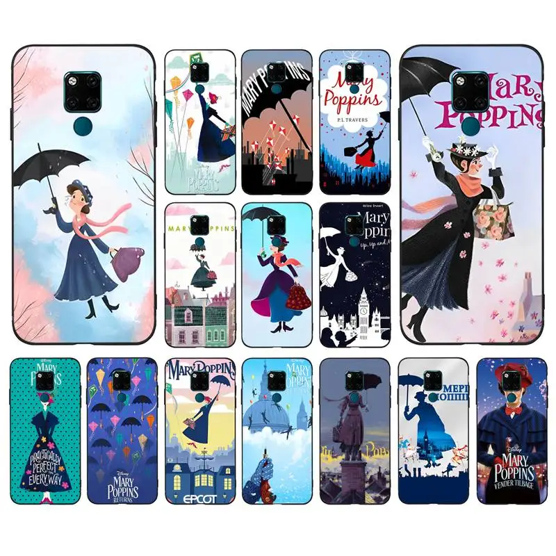 

Disney Mary Poppins Phone Case for Huawei Mate 20 10 9 40 30 lite pro X Nova 2 3i 7se