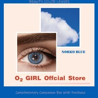 Norko Blue Contact Lenses For Eyes 1Pair=2pcs Natural Yearly Use Beautiful Colorful Pupils Beauty Makeup Soft Colored Lens 14.5