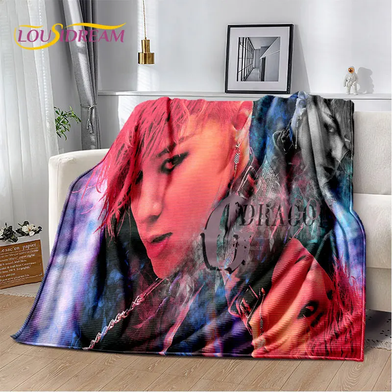 

Kpop Bigbang Pop G-DRAGON Singer Soft Plush Blanket,Flannel Blanket Throw Blanket for Living Room Bedroom Bed Sofa Picnic Cover