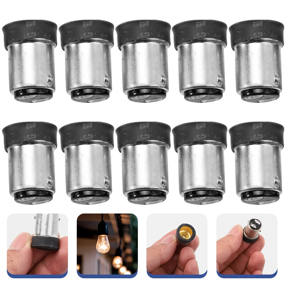 

10 Pcs Converter Conversion Lamp Holder E14 Bulb Light Socket Copper B15 Adapter