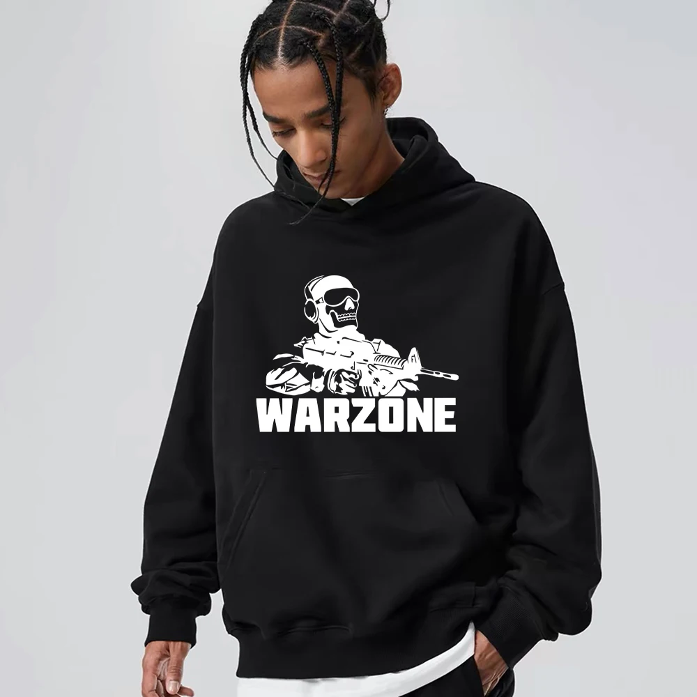 Мужские повседневные пуловеры с рисунком надписи Call of Duty Warzone Мужская одежда