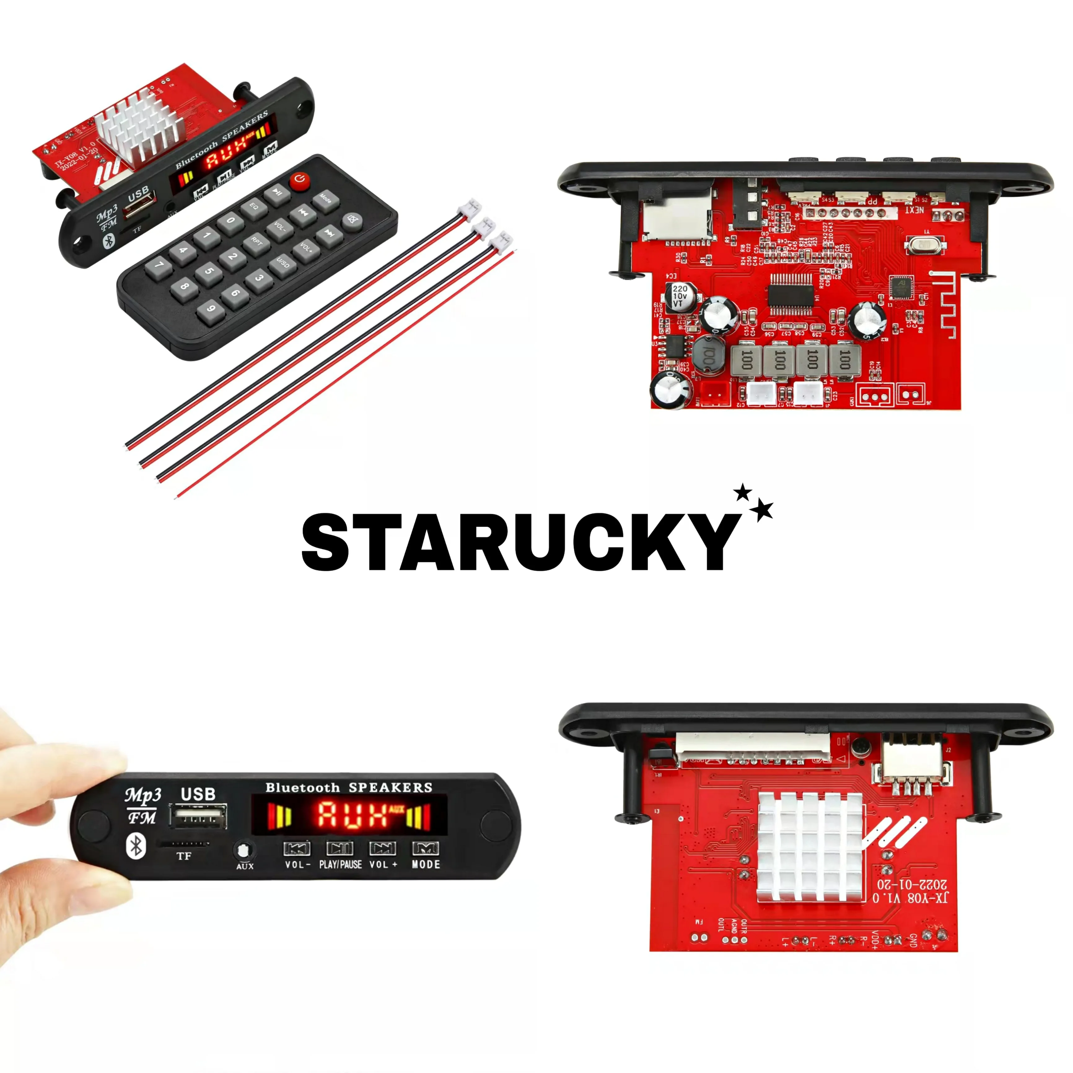 Новый усилитель мощности 8-24V 2*60W стерео MP3 декодер плата с записью голоса, без потерь материнская плата Bluetooth 5.0.