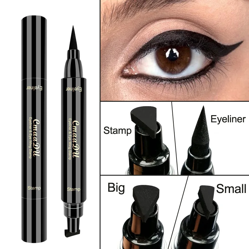 Dual-use Black Eyeliner Wholesale Waterproof, Sweat-proof and Not Smudged Eyeliner Makeup Eyeliner Winged Eyeliner Stamp