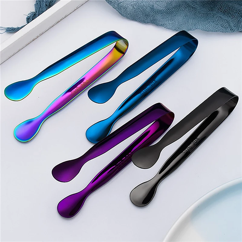

Stainless Steel Ice Tongs Gold Sugar Ice Cube Tongs Bread Food BBQ Clip Barbecue Clip Ice Clamp Tool Bar Kitchen Accessories