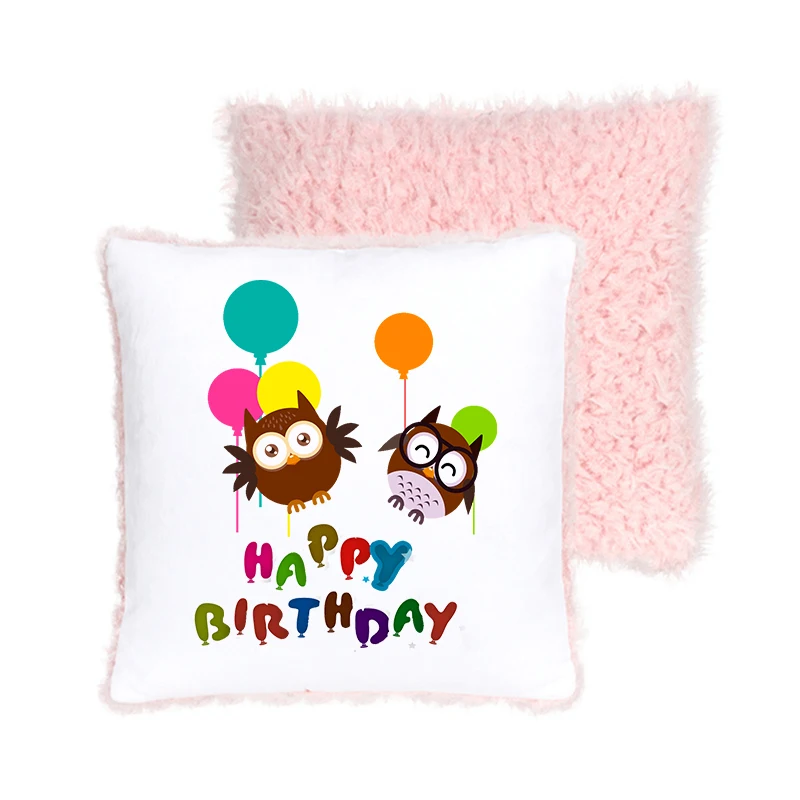 

Lamb Fleece Pillow Case Blank Sublimation Pillow Cover with Hidden Zipper Square Car Cushion Cover For Home Sofa Decoration