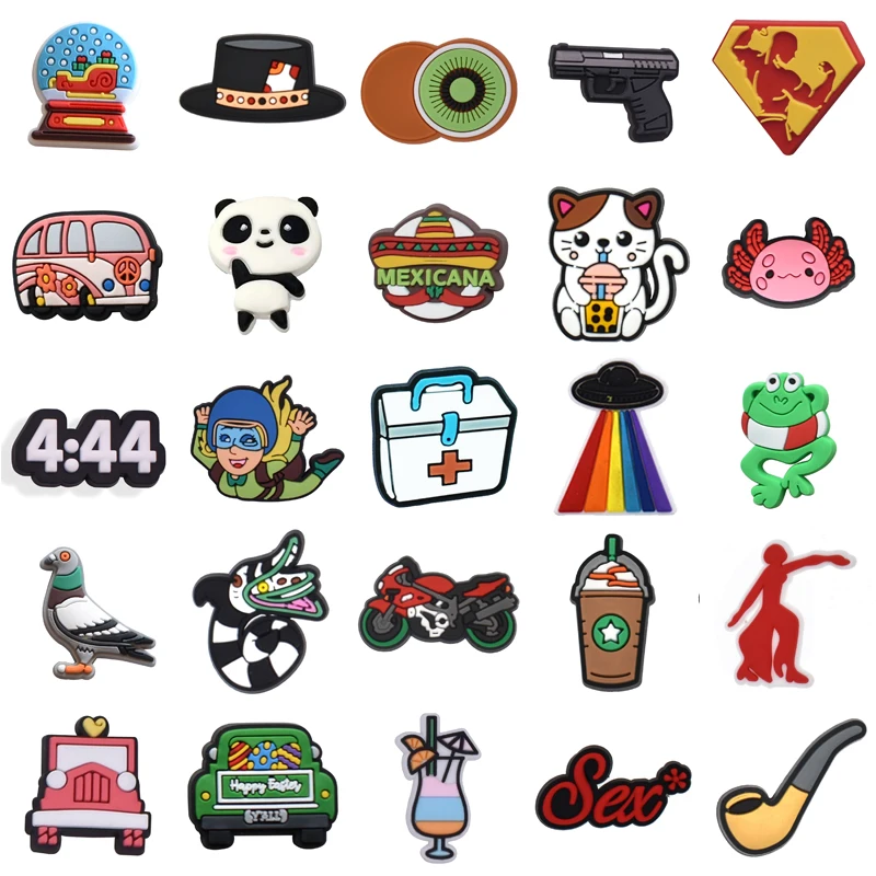 

Women Charm Girl Shoe Charms Men Shoes Accessories Set Jeans Packs Para Pins Gifts Decorations for Crocs Boy Wholesale Bulk Kids
