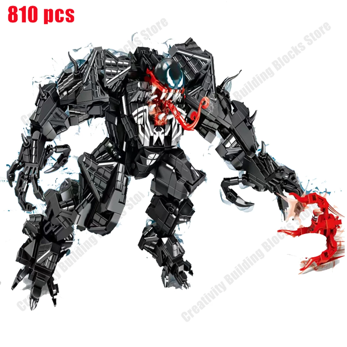 

2022 New Superhero Series Classic Movie Venom Mecha Model Set Building Blocks Children's Toys Christmas Birthday Gift
