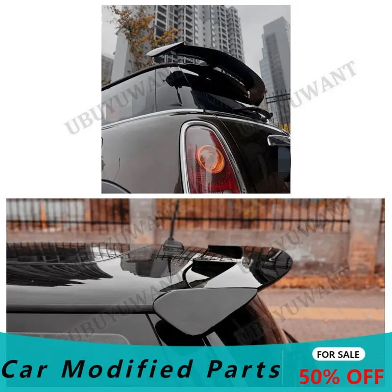 Фото Для BMW Mini Cooper 2006-2013 R50 R53 R56 Ver.2.11/2.12: Автомобильный задний спойлер (накладка на багажник) из ABS-пластика, 1 шт., для стайлинга автомобиля №1