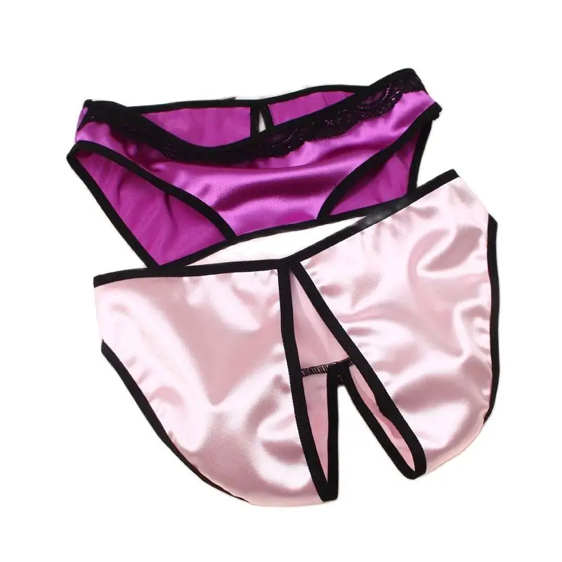 

Crotchless Bowknot Panties Ladies Sexy Opening Crotch Low-rise Underwear Female Seamless Women's Shorts Erotic Lingerie