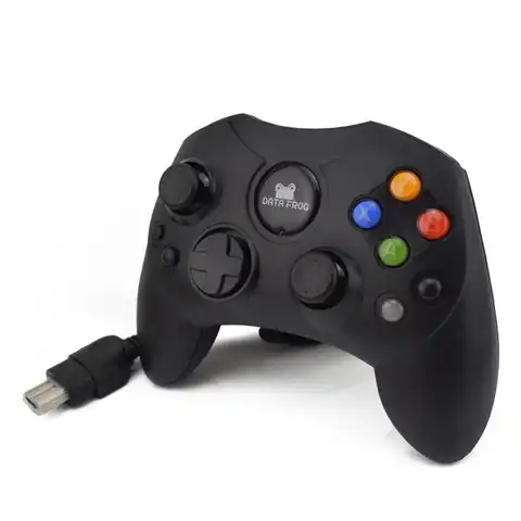Классический проводной джойстик, 1 шт., контроллер для оригинального геймпада Microsoft Xbox, ретро-джойстик, управление, черный
