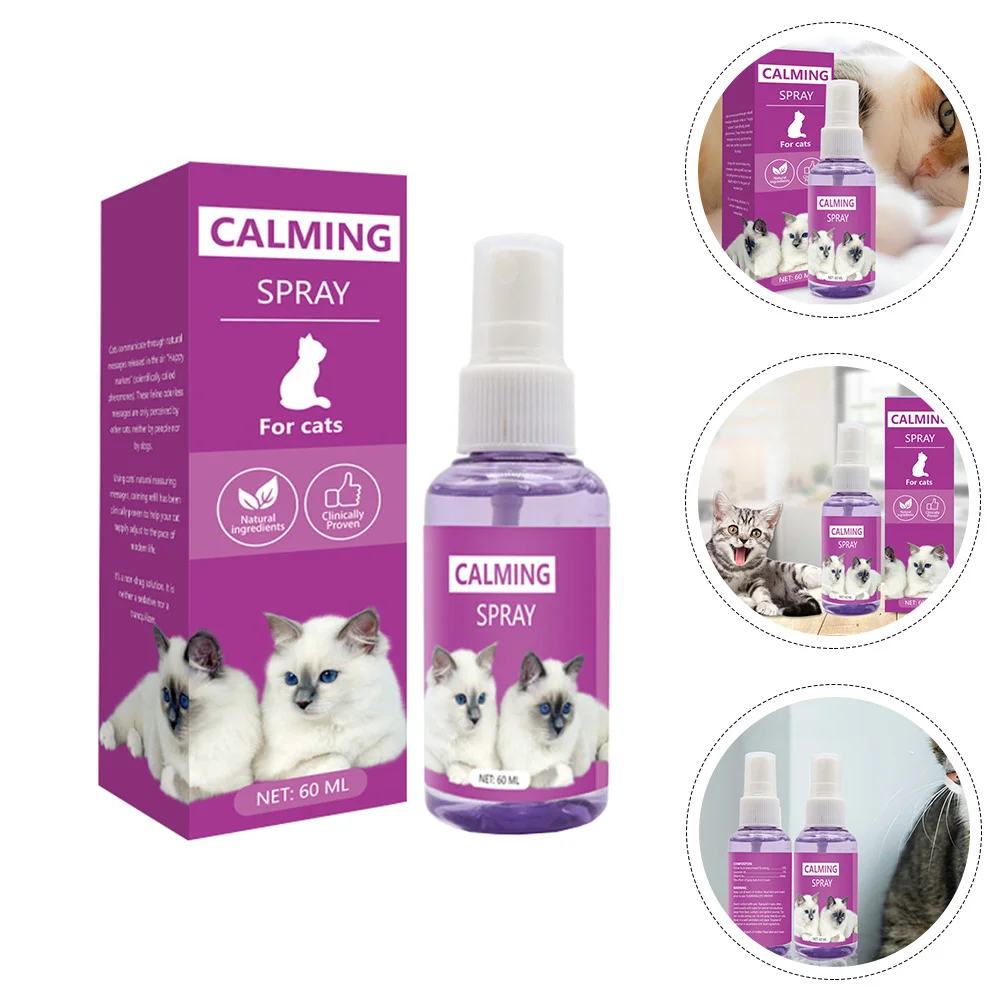 

Spray Cat Calming Deterrent Stresspet Kitten Collar Pheromone Cats Comforting Soothing Anti Down Conditioning Calm Detangling